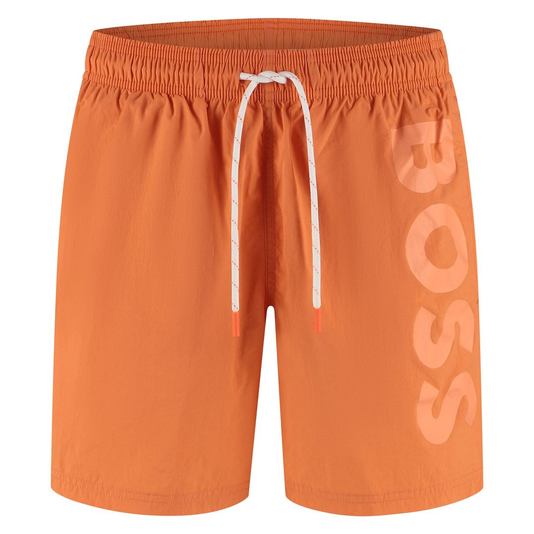 Pánské plavkové šortky BOSS - Bright Orange