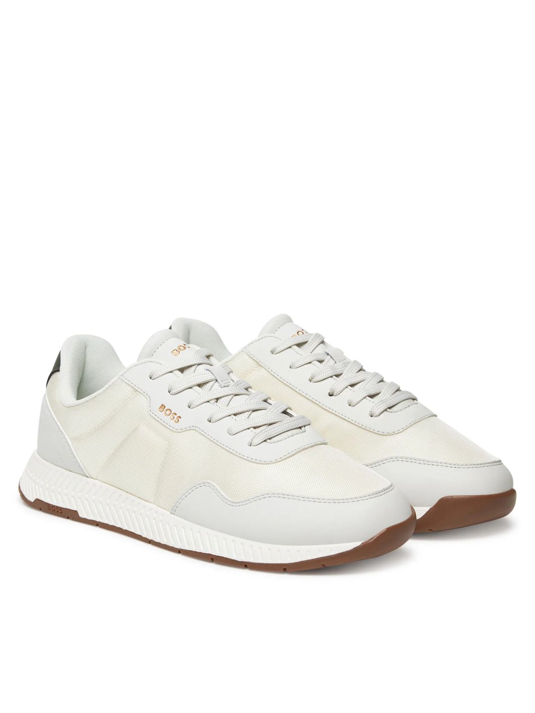Nízké tenisky s texturovaným svrškem - Light Beige