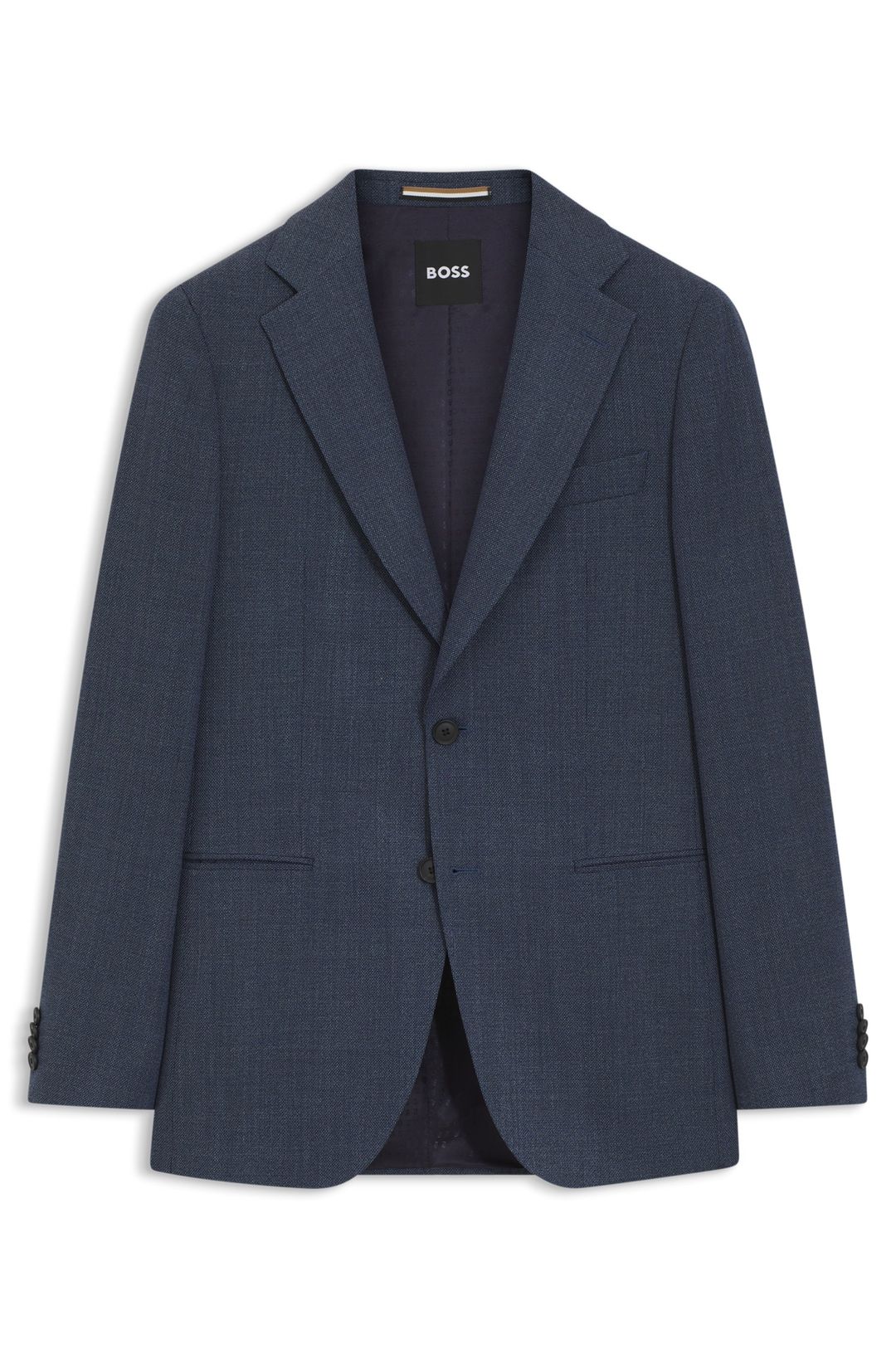 Sako slim fit z strečové vlny s mikrovzorem