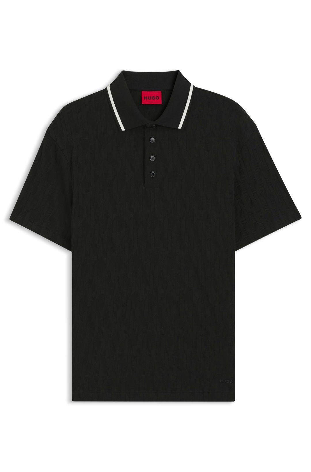 Slim polo tričko HUGO z lněné směsi zaujme lehkostí a letním charakterem. Zadní logo dodává moderní vzhled. Obsahuje alespoň 80 % odpovědně získaných materiálů.