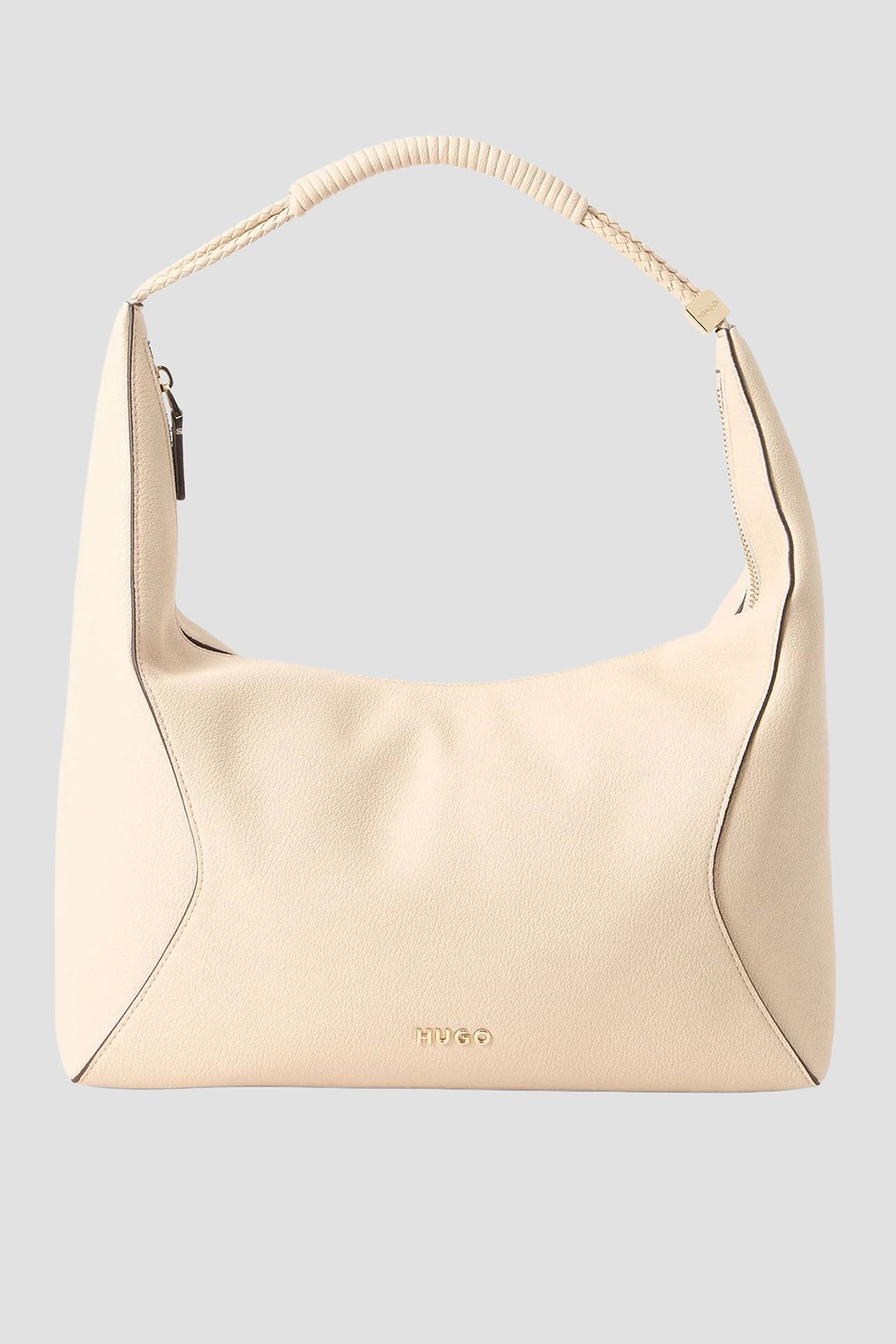 Hobo kabelka se zlatým logem - Open White