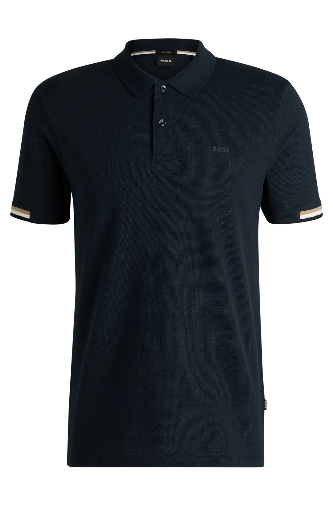 Polo tričko regular střihu s pogumovaným logem - Dark Blue