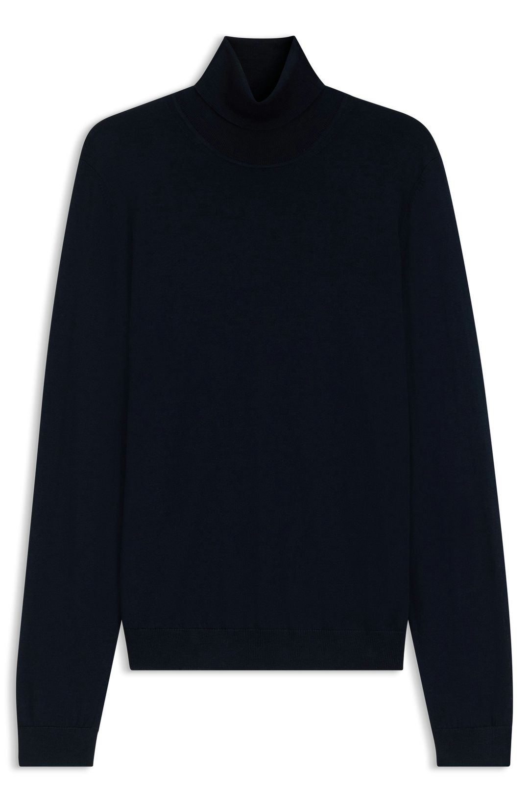 Rolákový svetr v regular střihu z merino vlny - Dark Blue