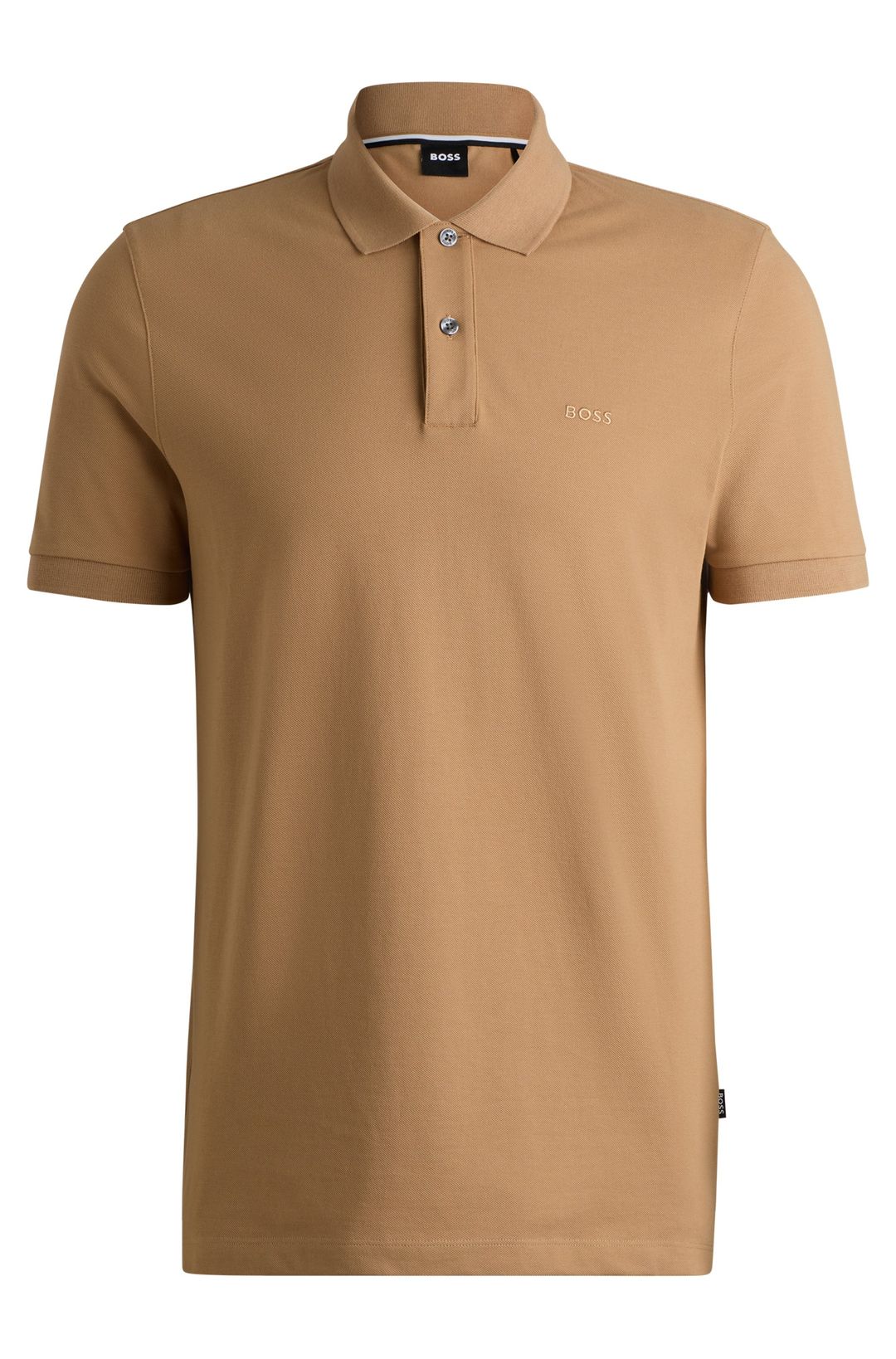 Polokošile Pallas z bavlněného piké s logovými detaily - Medium Beige