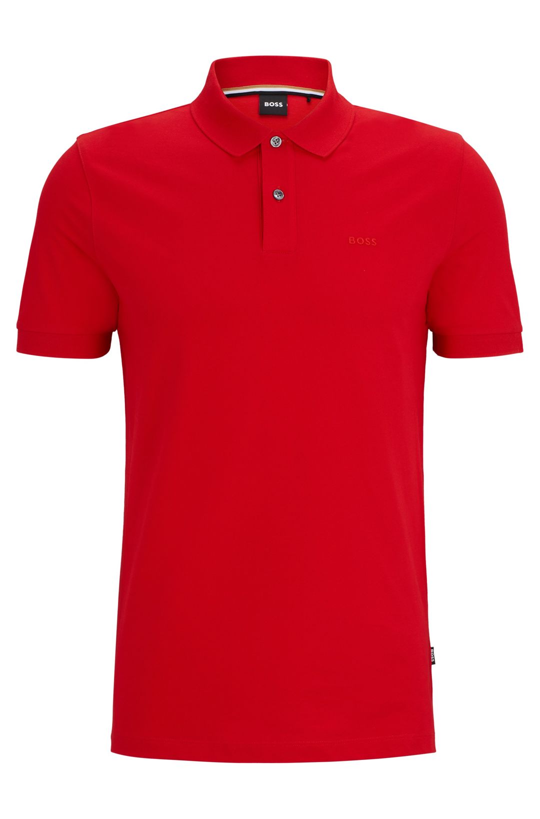 Polokošile Pallas z bavlněného piké s logovými detaily - Medium Red