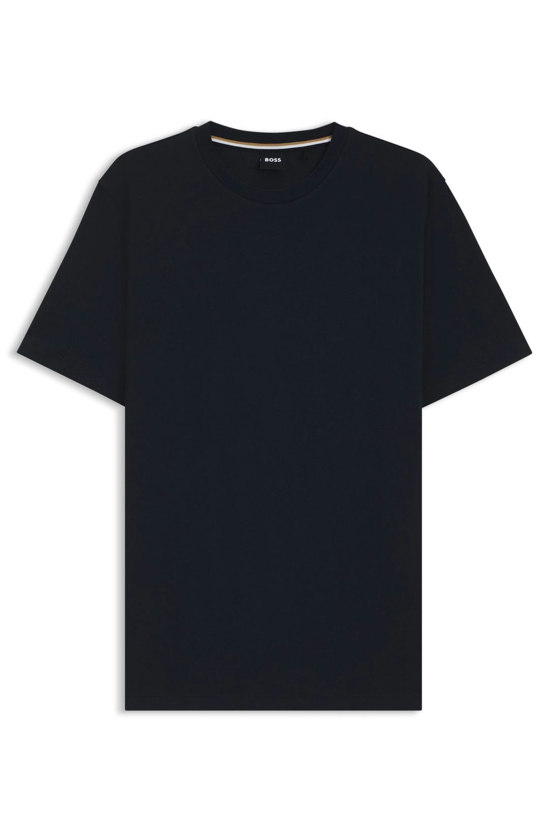 Tričko regular střihu z bavlněného žerzeje - Dark Blue