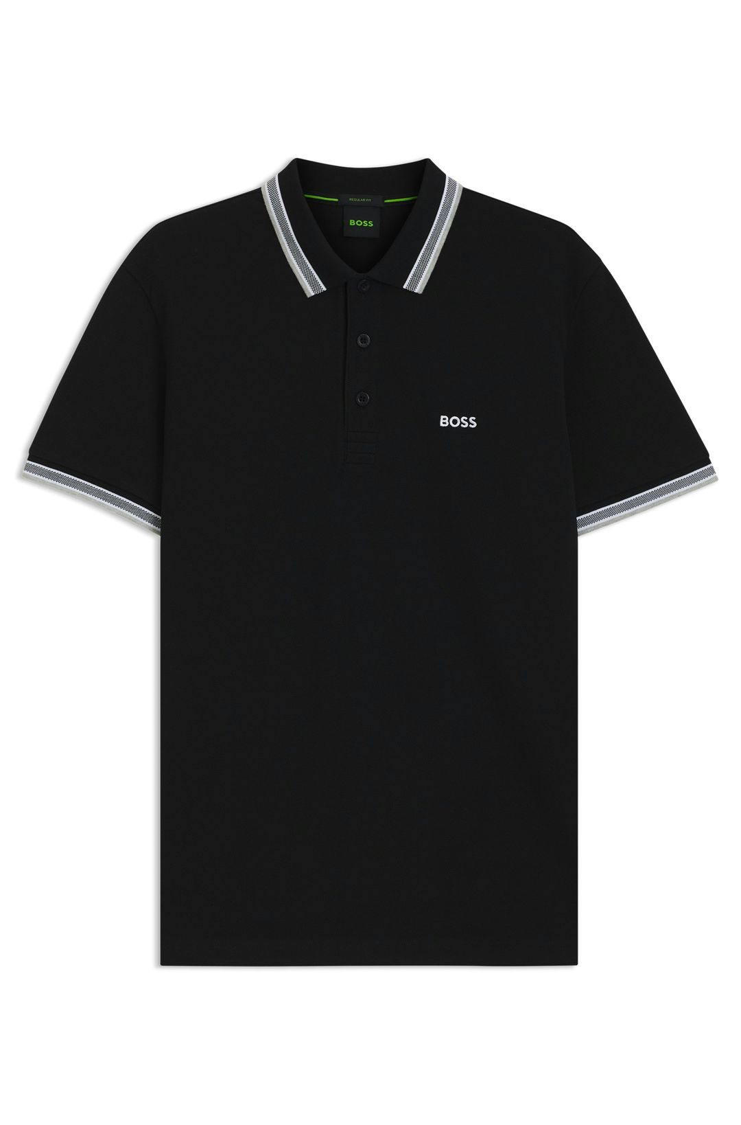 Polotričko BOSS z bavlněného piké - Black