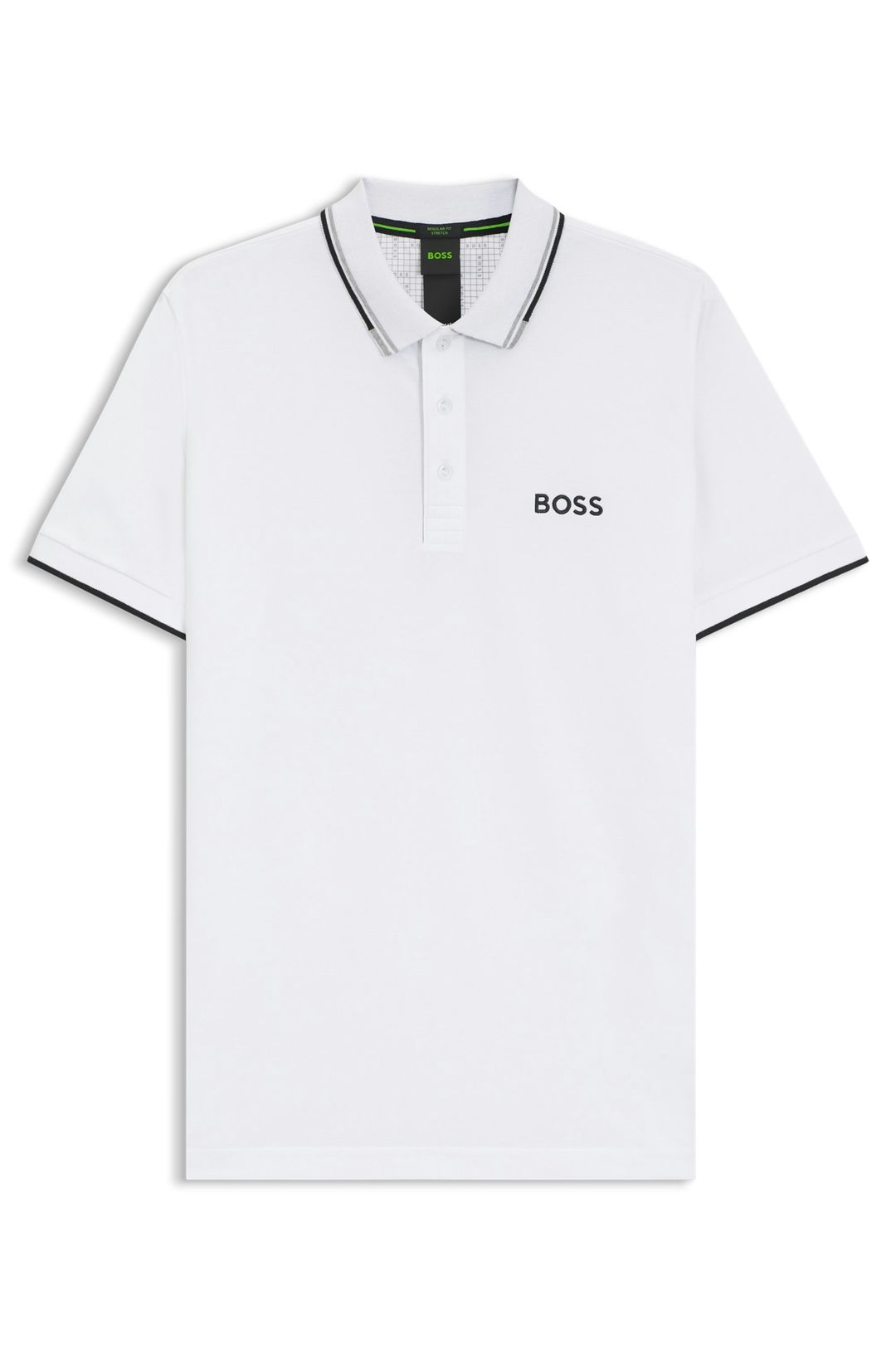 Polotričko Active Paddy regular fit z rychleschnoucího strečového piké - White
