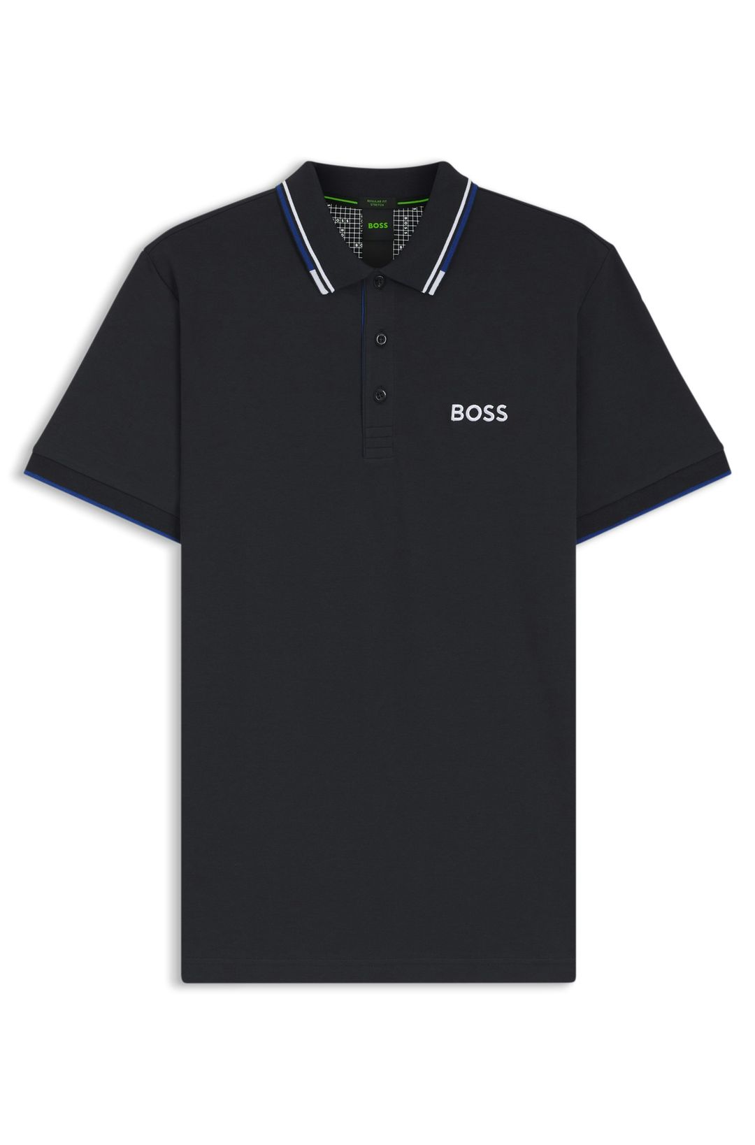 Polotričko Active Paddy regular fit z rychleschnoucího strečového piké - Dark Blue