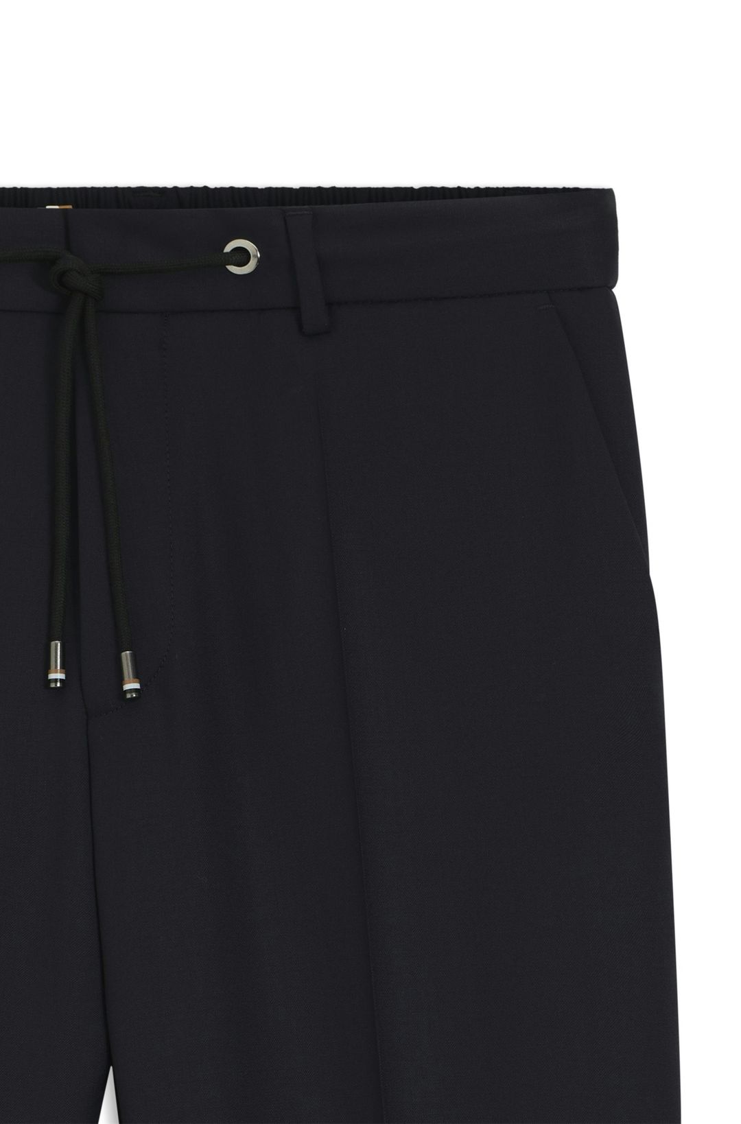 Kalhoty BOSS ONE slim fit z panenské vlny serge - Dark Blue