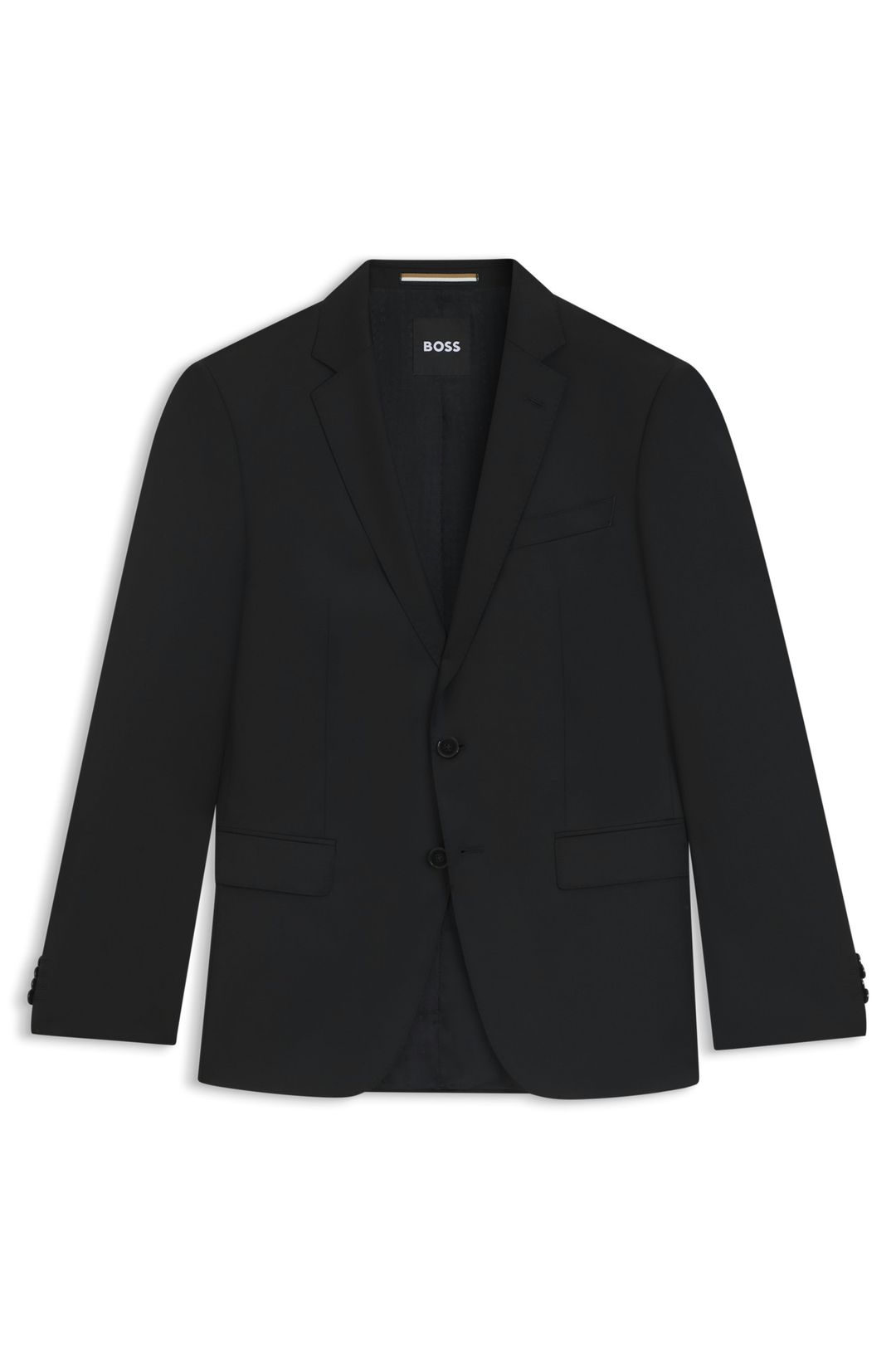 BOSS ONE Slim fit sako z panenské vlny serge - Black