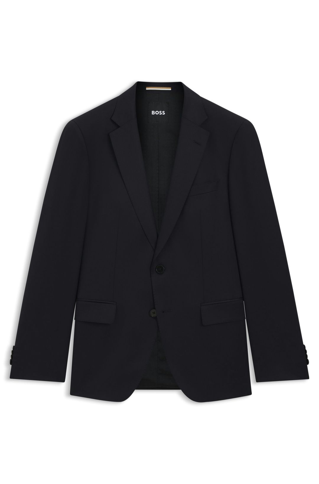 BOSS ONE Slim fit sako z panenské vlny serge - Dark Blue