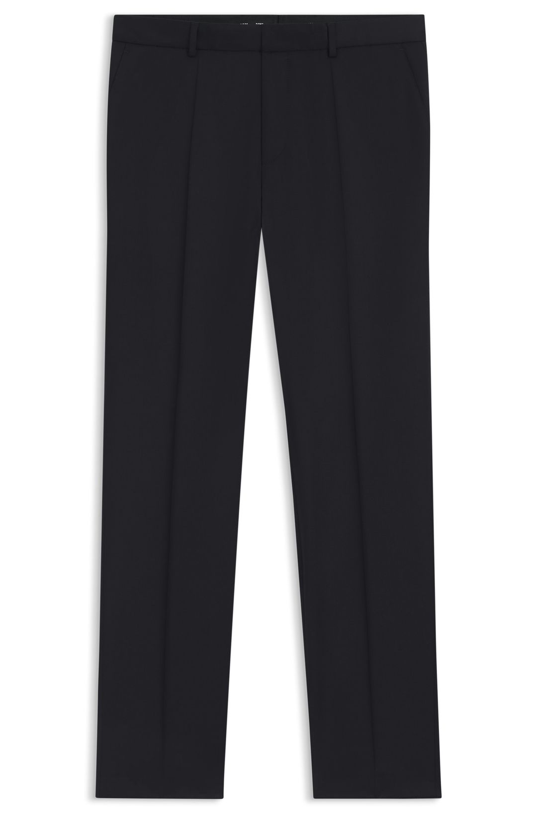 Kalhoty regular střihu z panenské vlny serge - Dark Blue