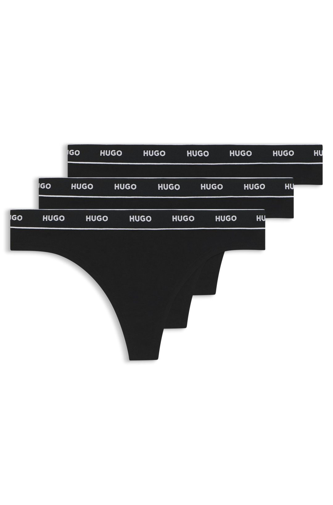 TRIPLET THONG STRIPE 10240727 - Black