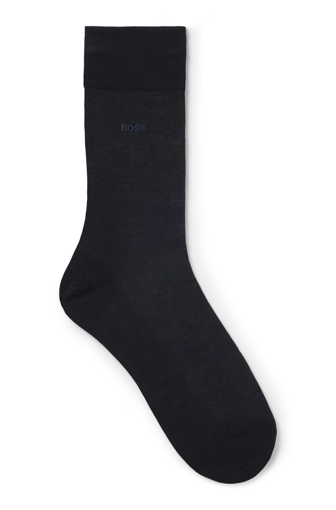 Ponožky s logem standardní délky z mercerizované egyptské bavlny - Dark Blue