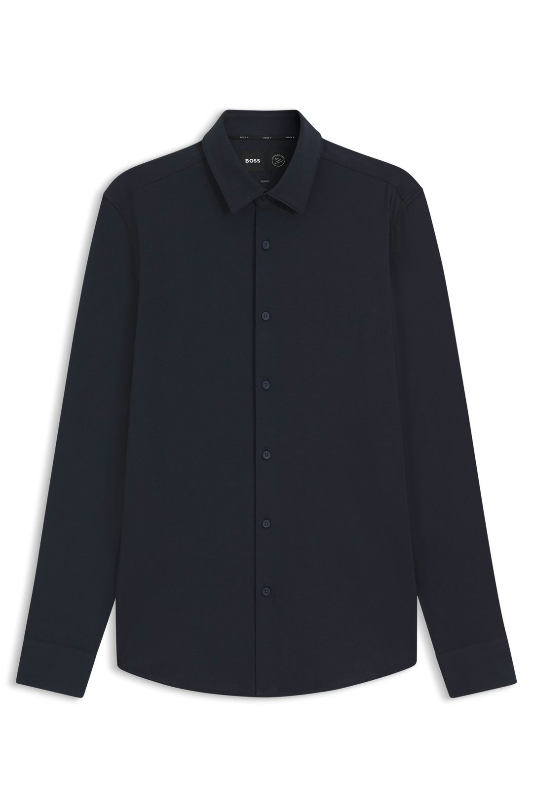 Košile slim fit z funkční strečové bavlny - Dark Blue
