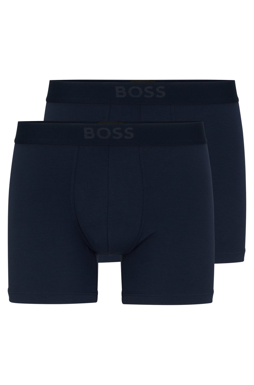 Dvojbalení boxerek ze strečového modalu s logem - Dark Blue