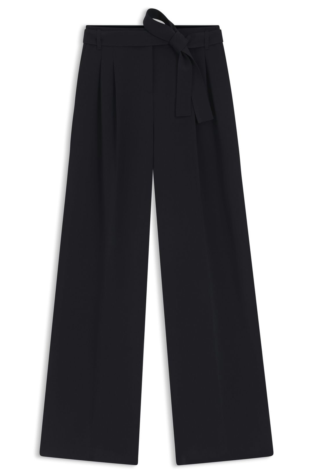 Kalhoty volného střihu z japonského krepu - Dark Blue