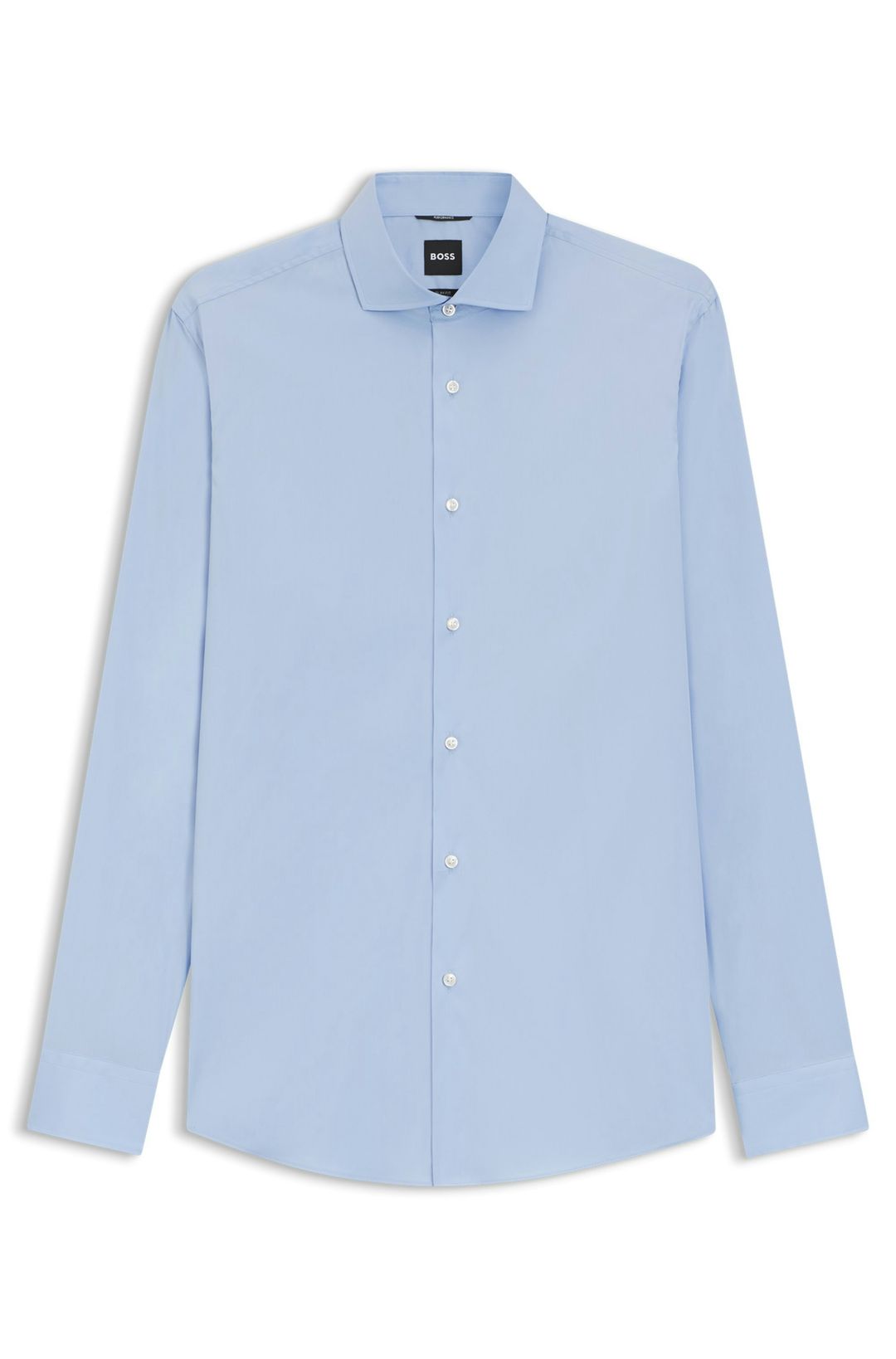 Košile slim fit z popelínu s bavlněnou směsí, která se snadno žehlí - Light/Pastel Blue