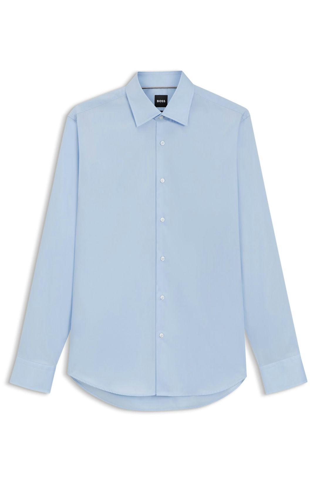 Košile regular střihu z bavlněného poplínu, který se snadno žehlí - Light/Pastel Blue