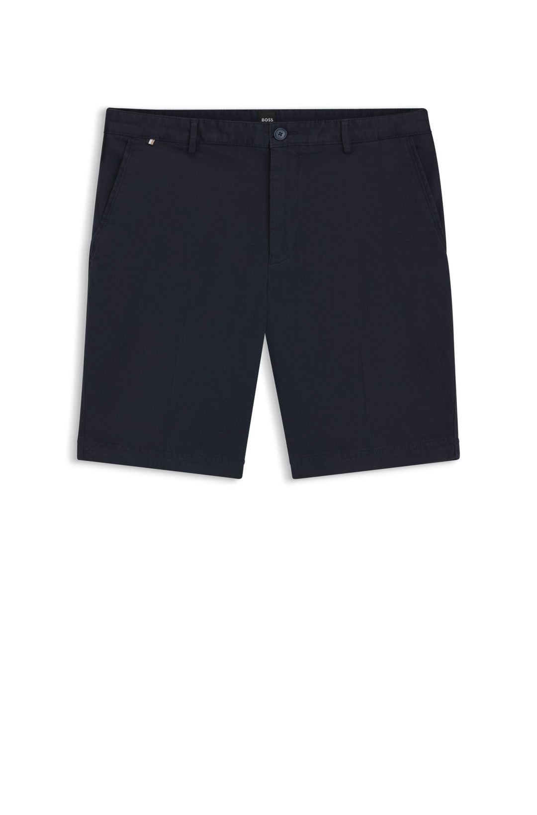 Úzké šortky ze strečového bavlněného gabardénu - Dark Blue