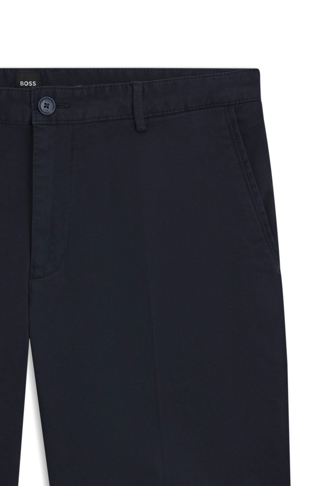 Úzké šortky ze strečového bavlněného gabardénu - Dark Blue