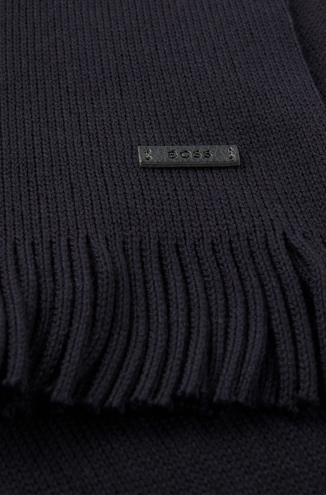 Rašlový pletený šátek z panenské vlny - Dark Blue