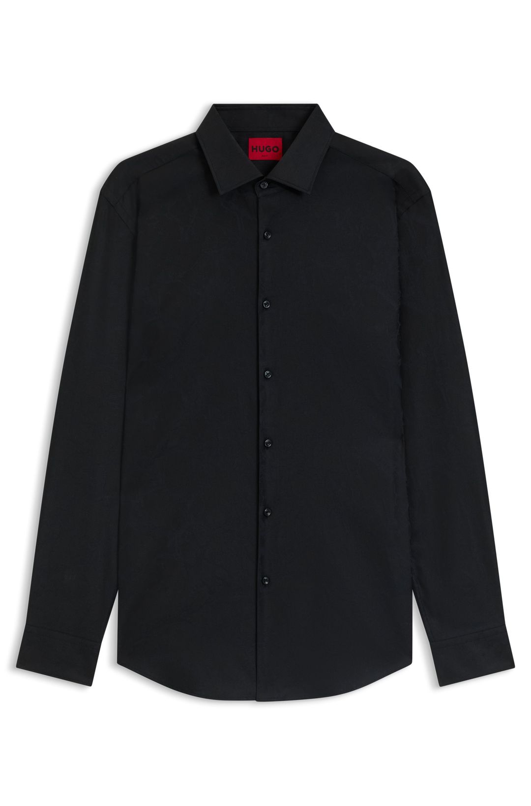 Košile slim fit z bavlny s jacquardem skládaného loga