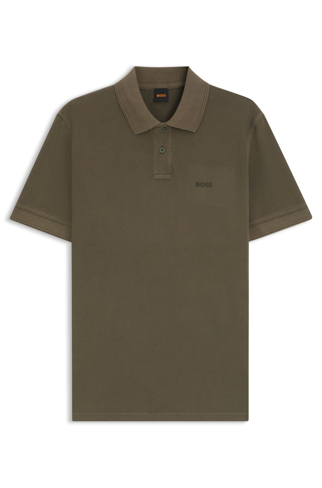 Polo tričko z bavlněného piké s potiskem loga - Open Green