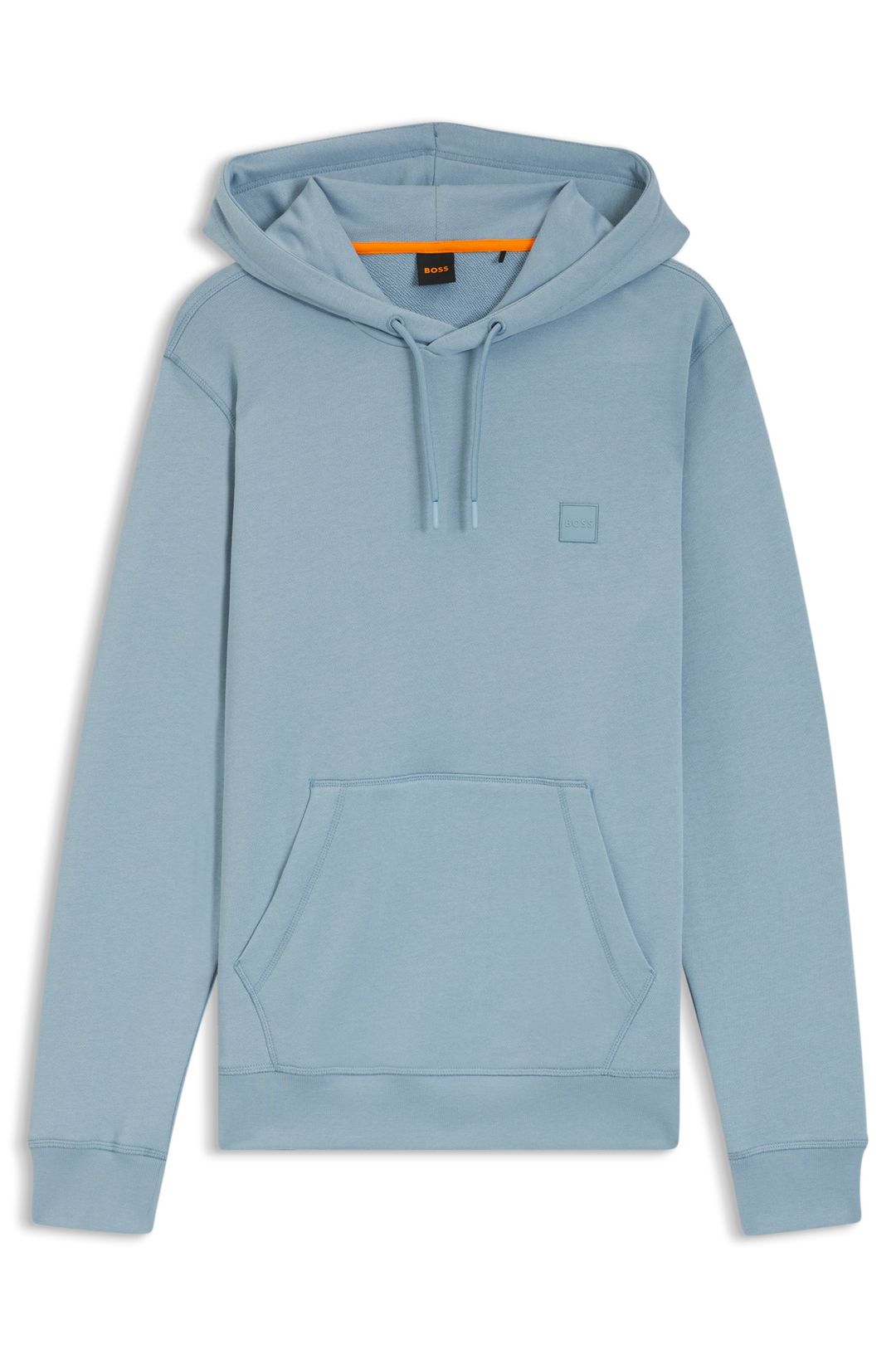 Mikina z bavlněného froté s nášivkou s logem - Light/Pastel Blue