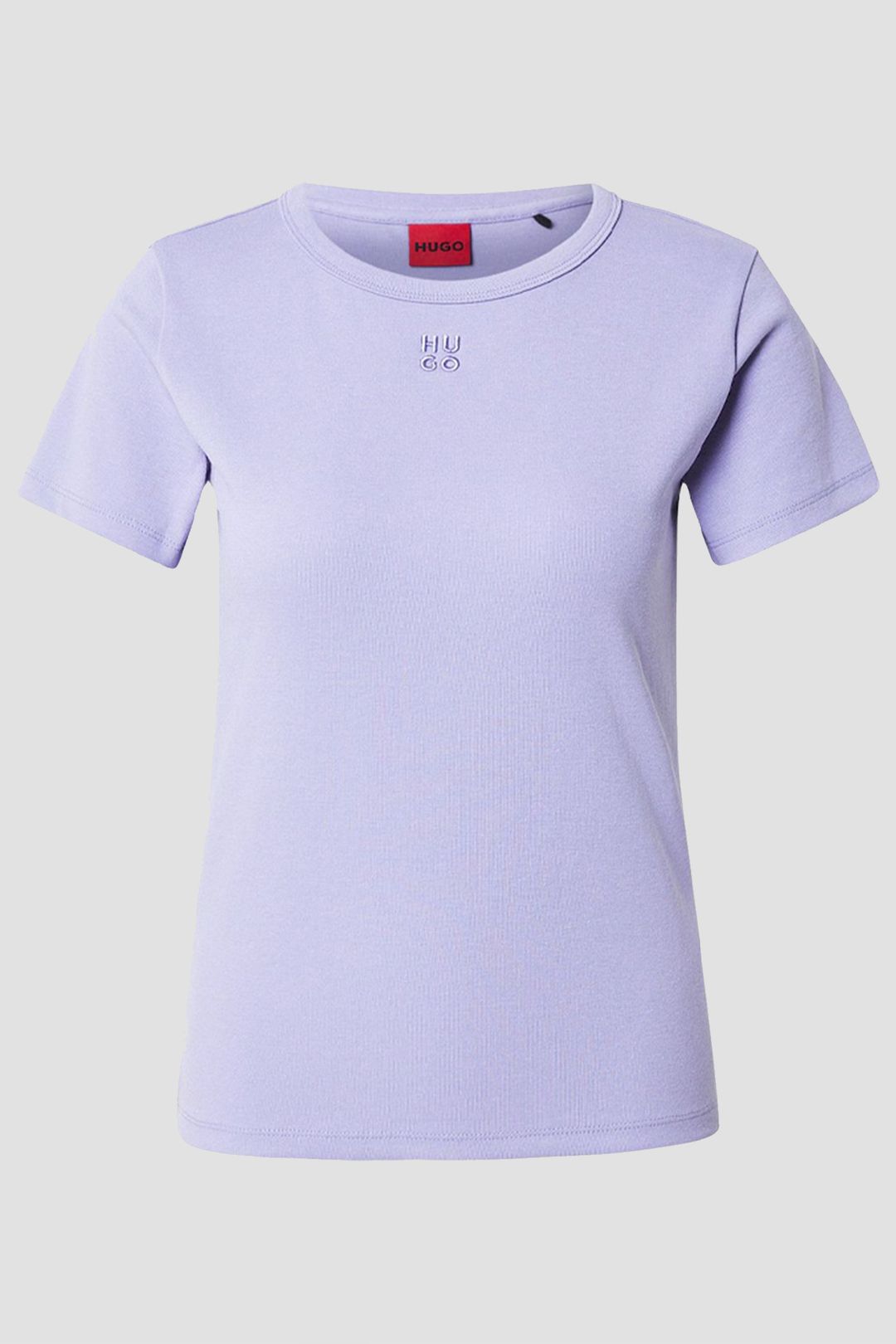 Tričko z bavlněné směsi s vyšívaným skládaným logem - Bright Purple