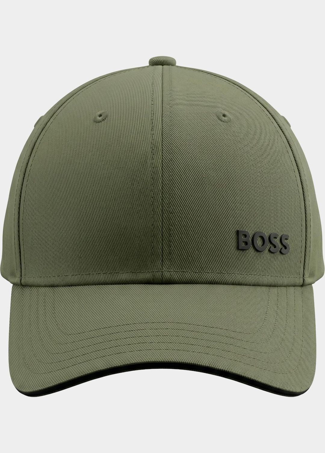 Čepice z bavlněného kepru s tištěným logem - Dark Beige
