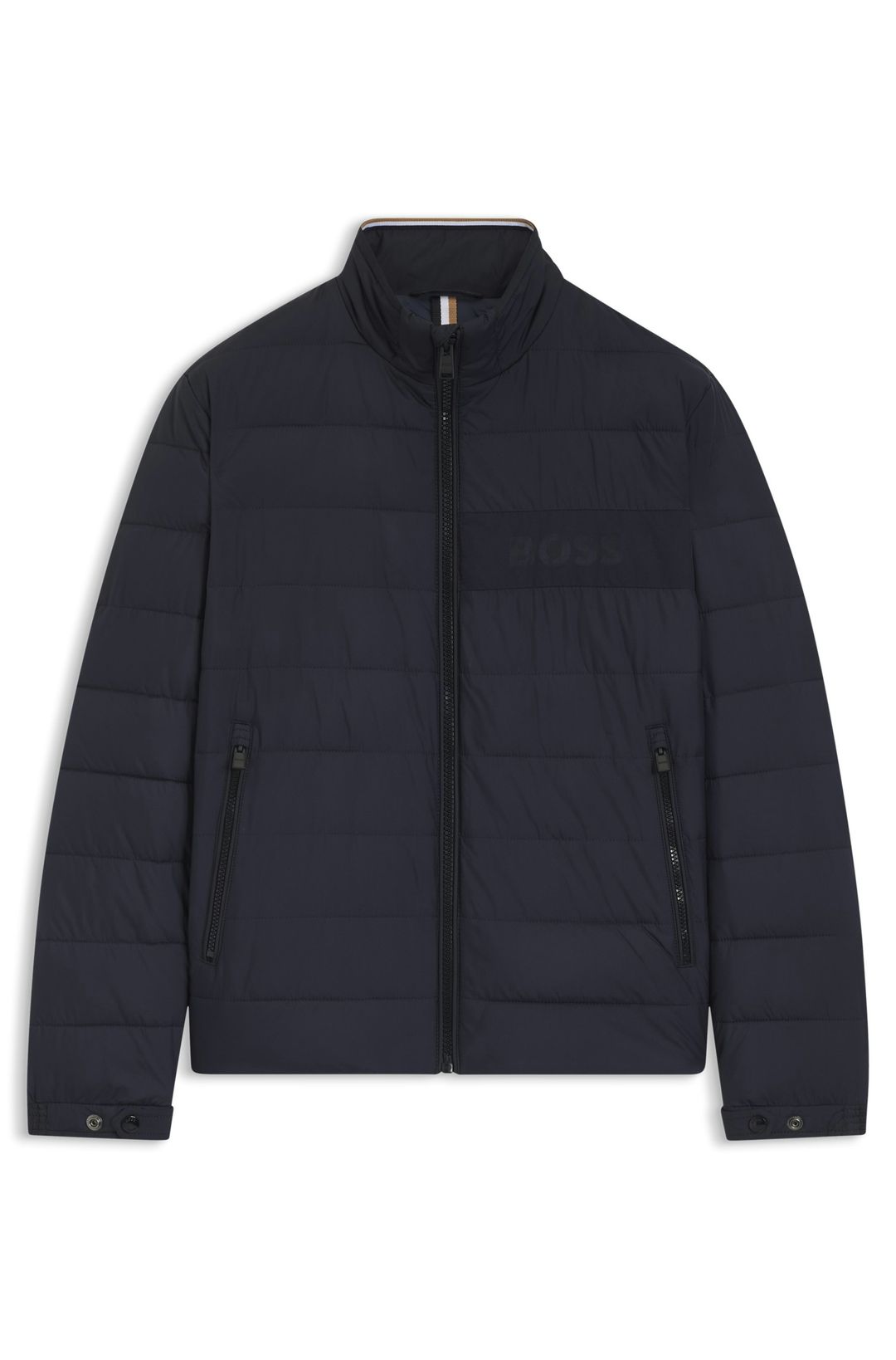 Voděodolná bunda s detailem loga - Dark Blue