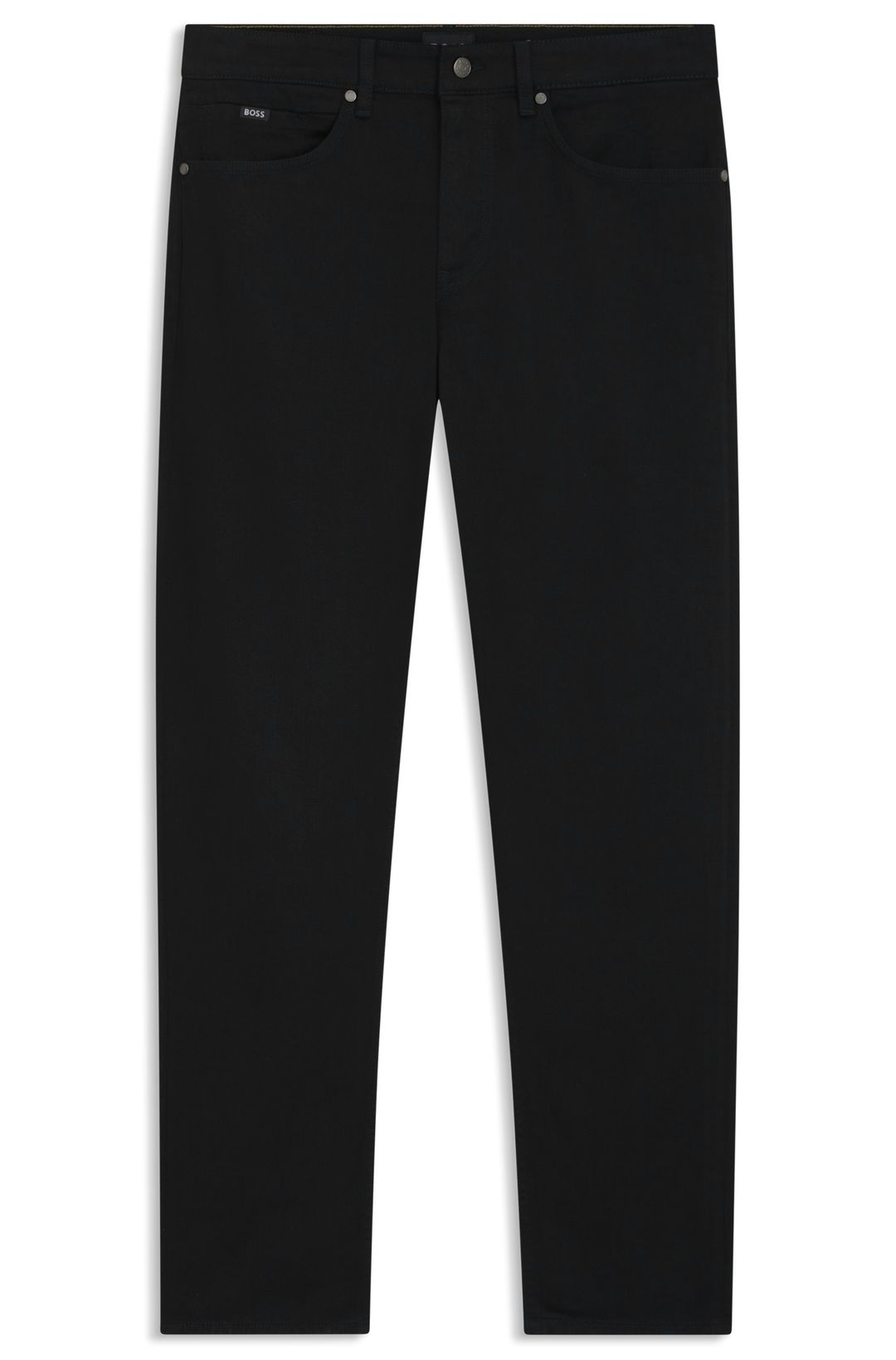 Džíny Maine regular fit z italského černého strečového denimu - Black