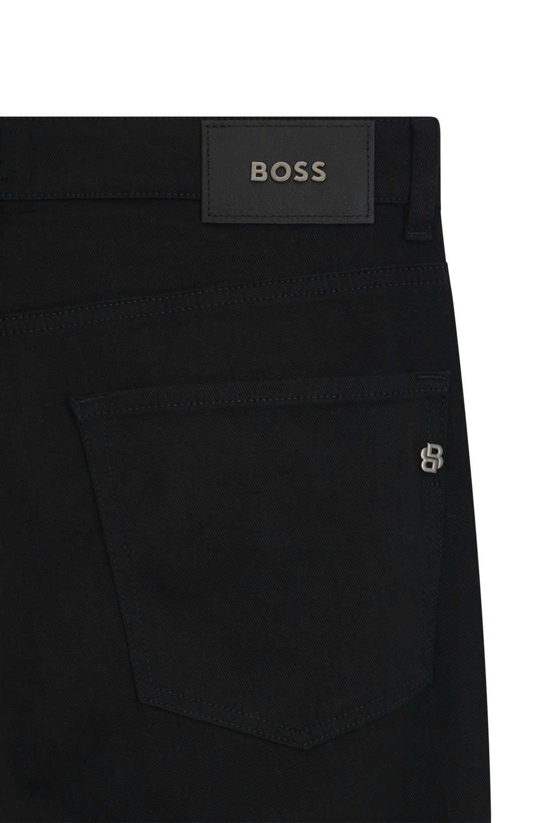 Džíny Maine regular fit z italského černého strečového denimu - Black