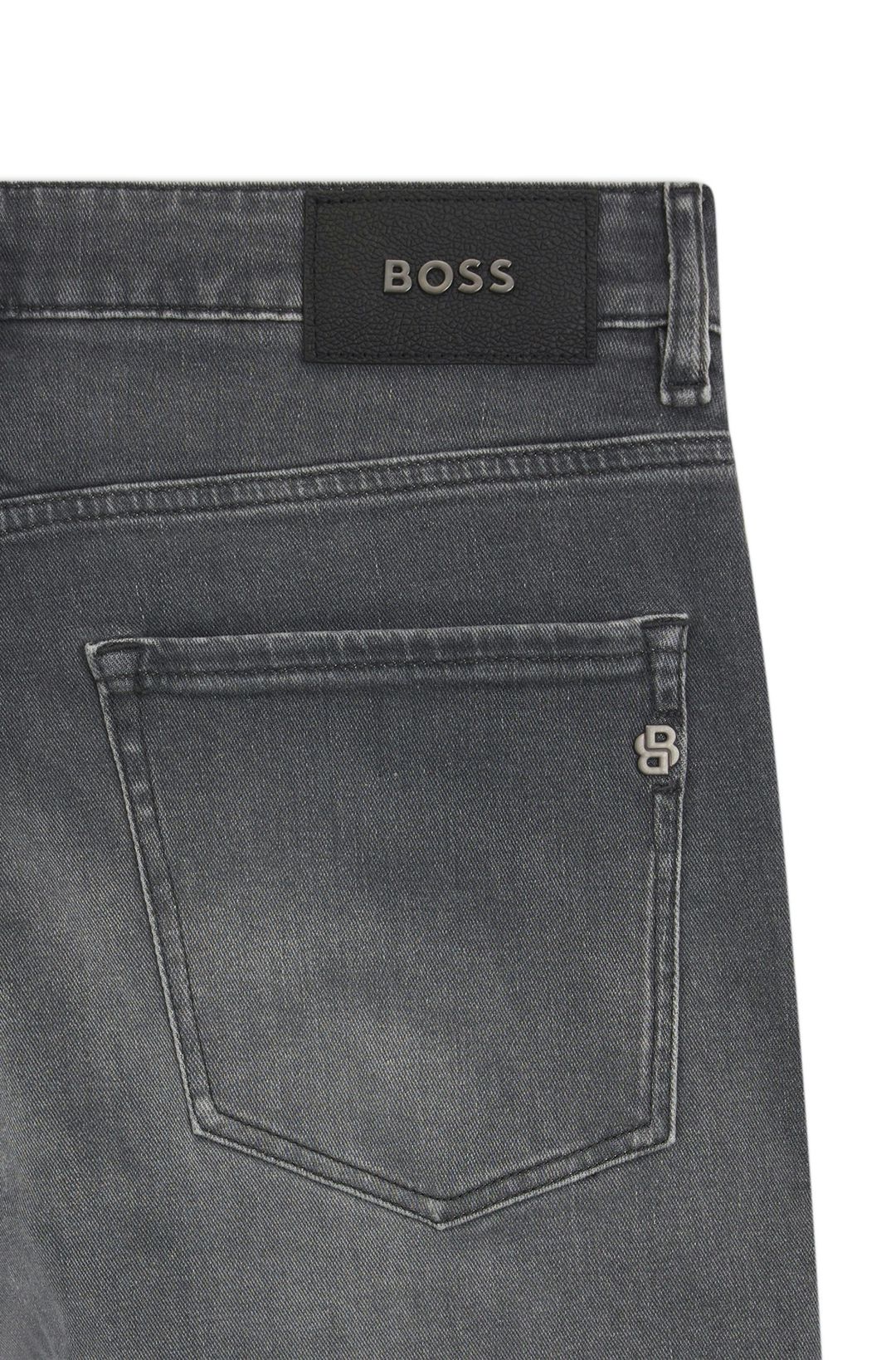 Džíny Delaware slim fit z super měkkého šedého denimu - Medium Grey