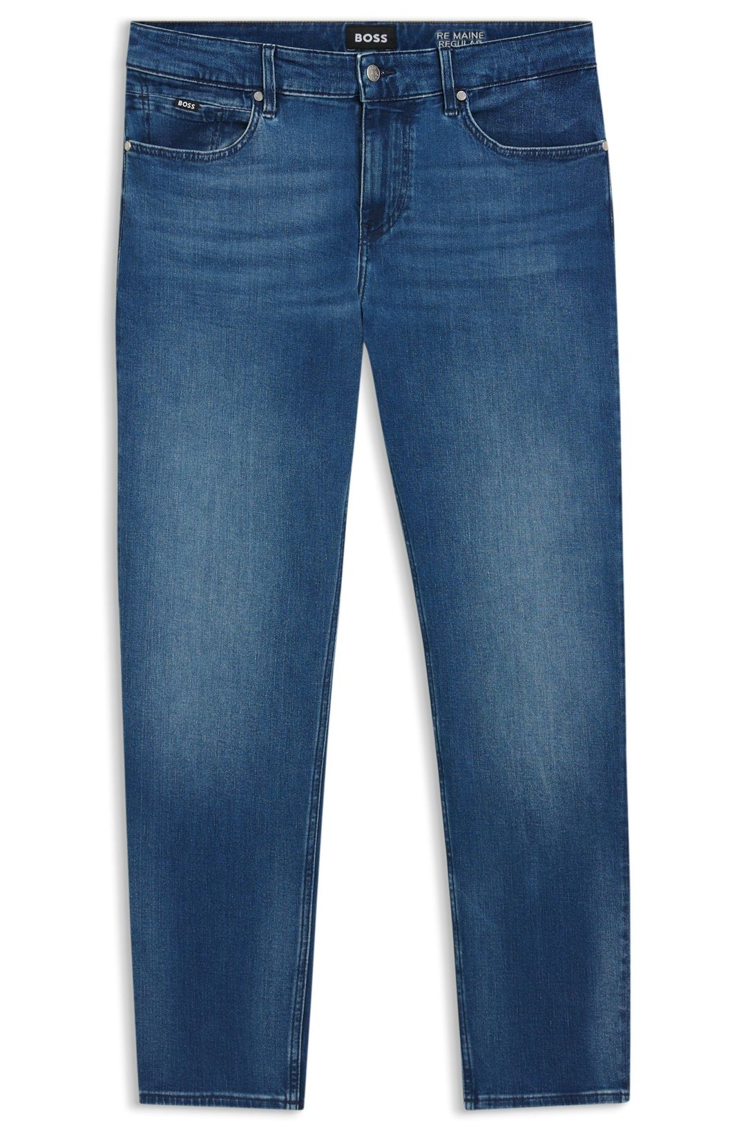 Džíny Maine regular fit z super měkkého modrého denimu - Medium Blue