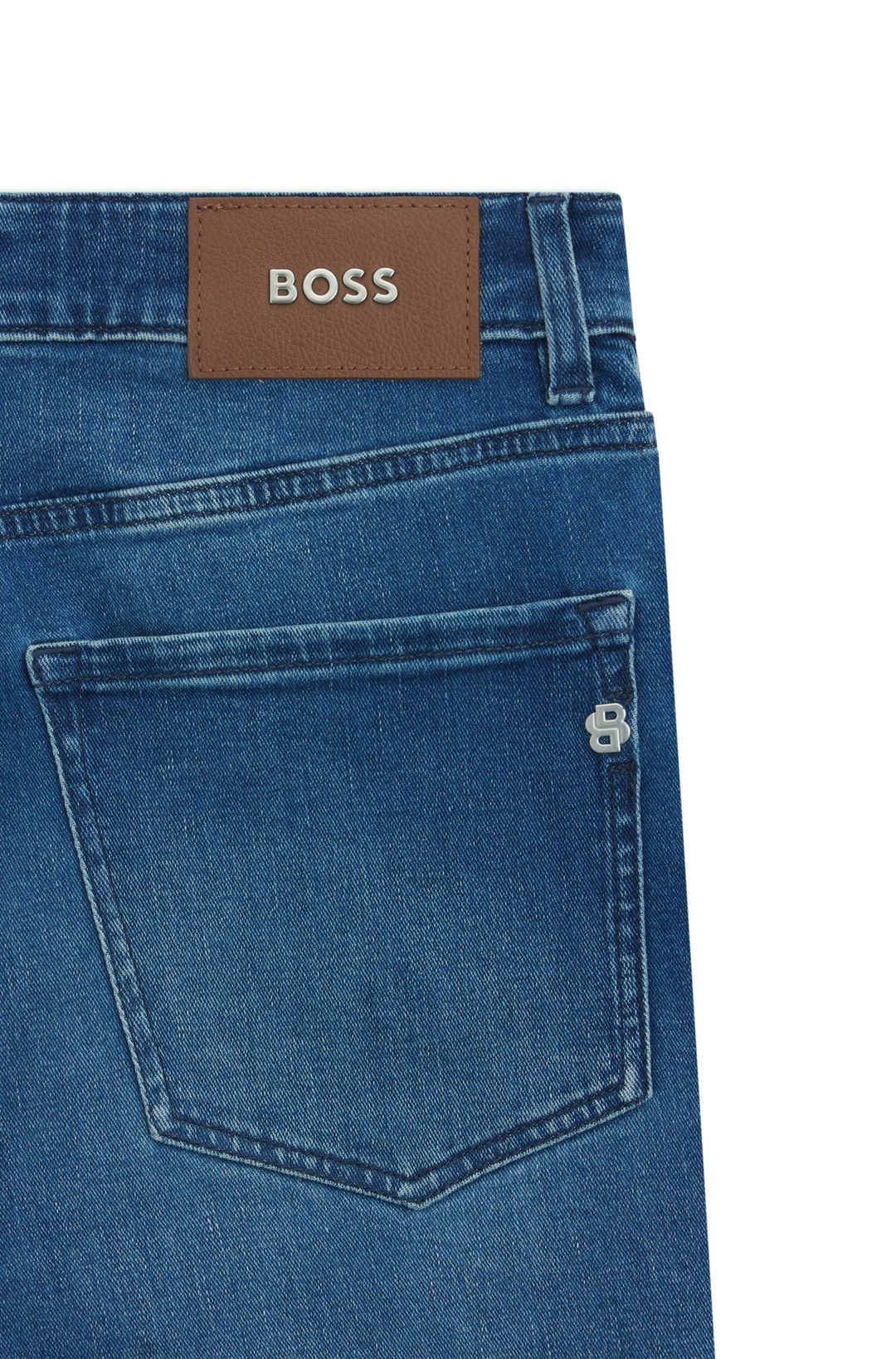 Džíny Maine regular fit z super měkkého modrého denimu - Medium Blue