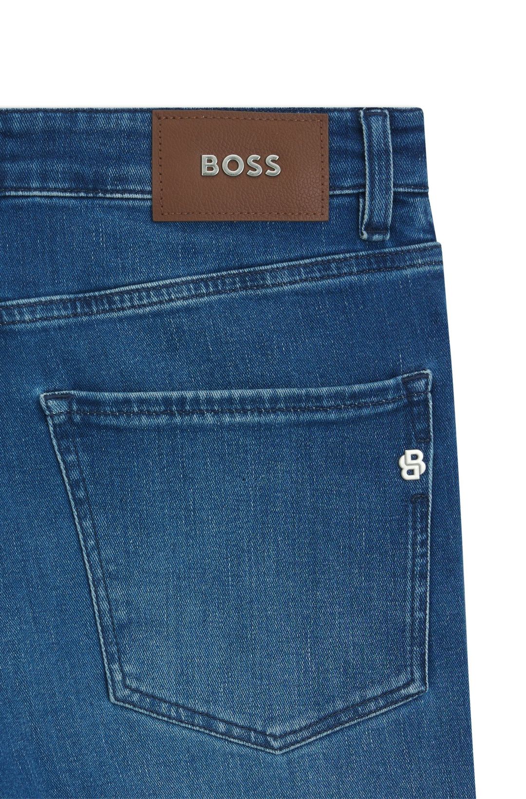 Džíny Delaware slim fit z modrého strečového denimu - Medium Blue