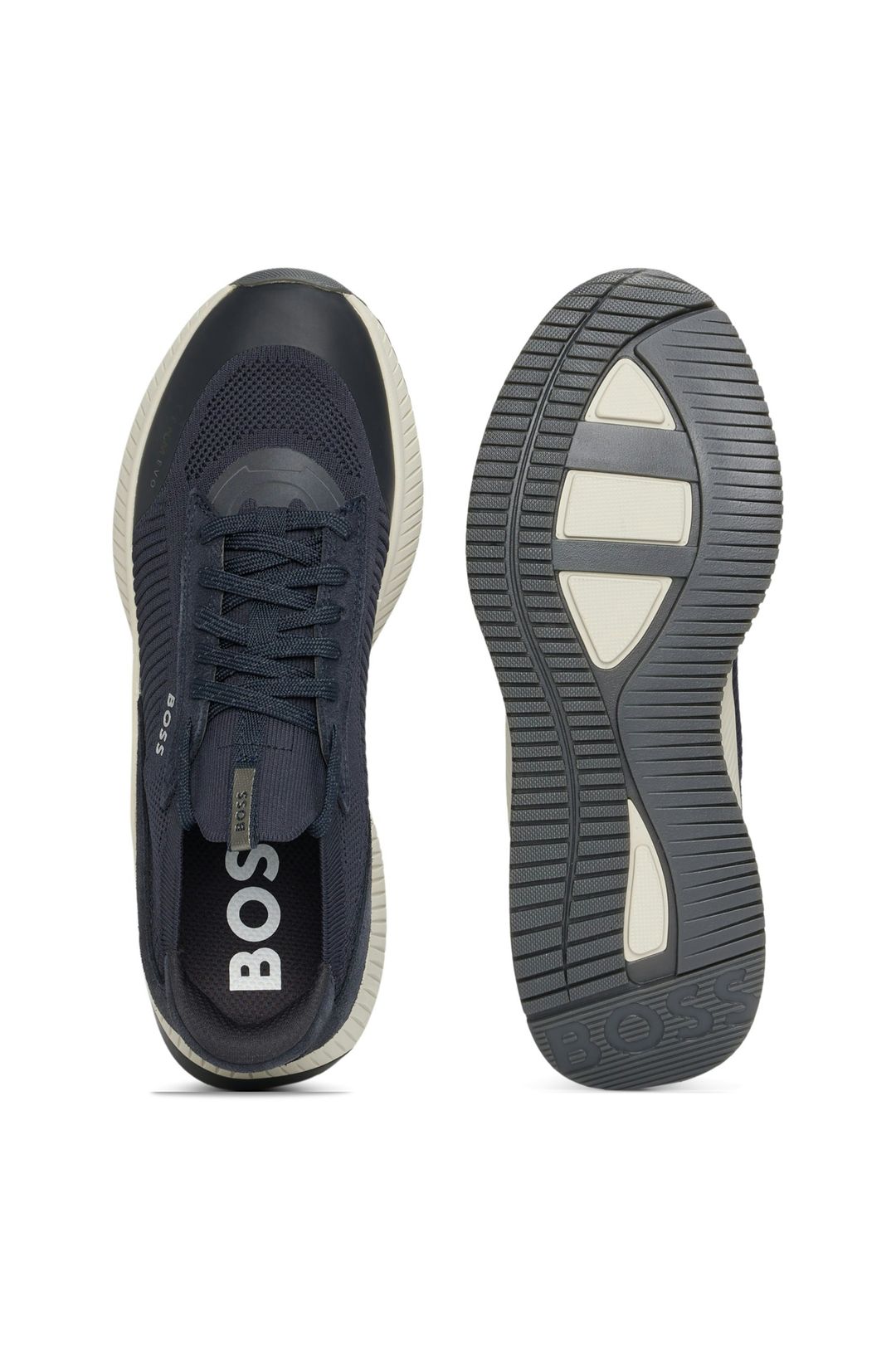 Tenisky TTNM EVO s pleteným svrškem a semišovými lemováním - Dark Blue
