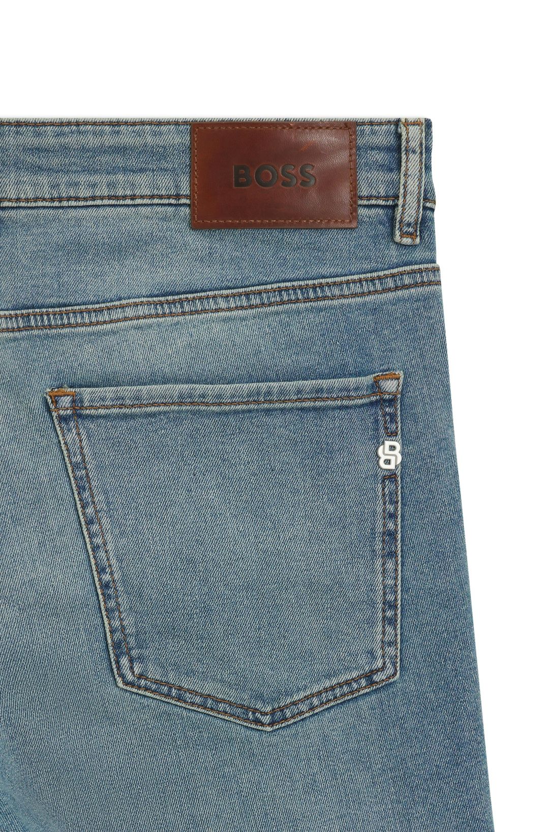 Džíny Delaware slim fit z modrého pohodlného strečového denimu - Bright Blue