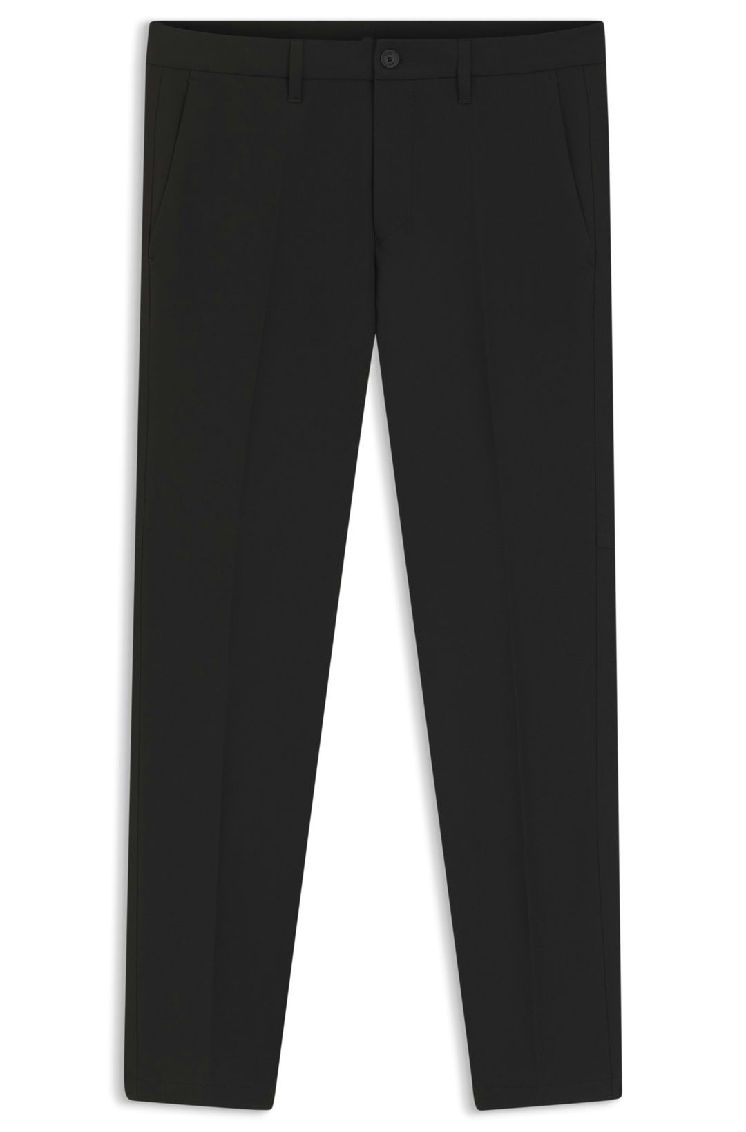 Kalhoty slim fit z voděodolné strečové tkaniny - Black