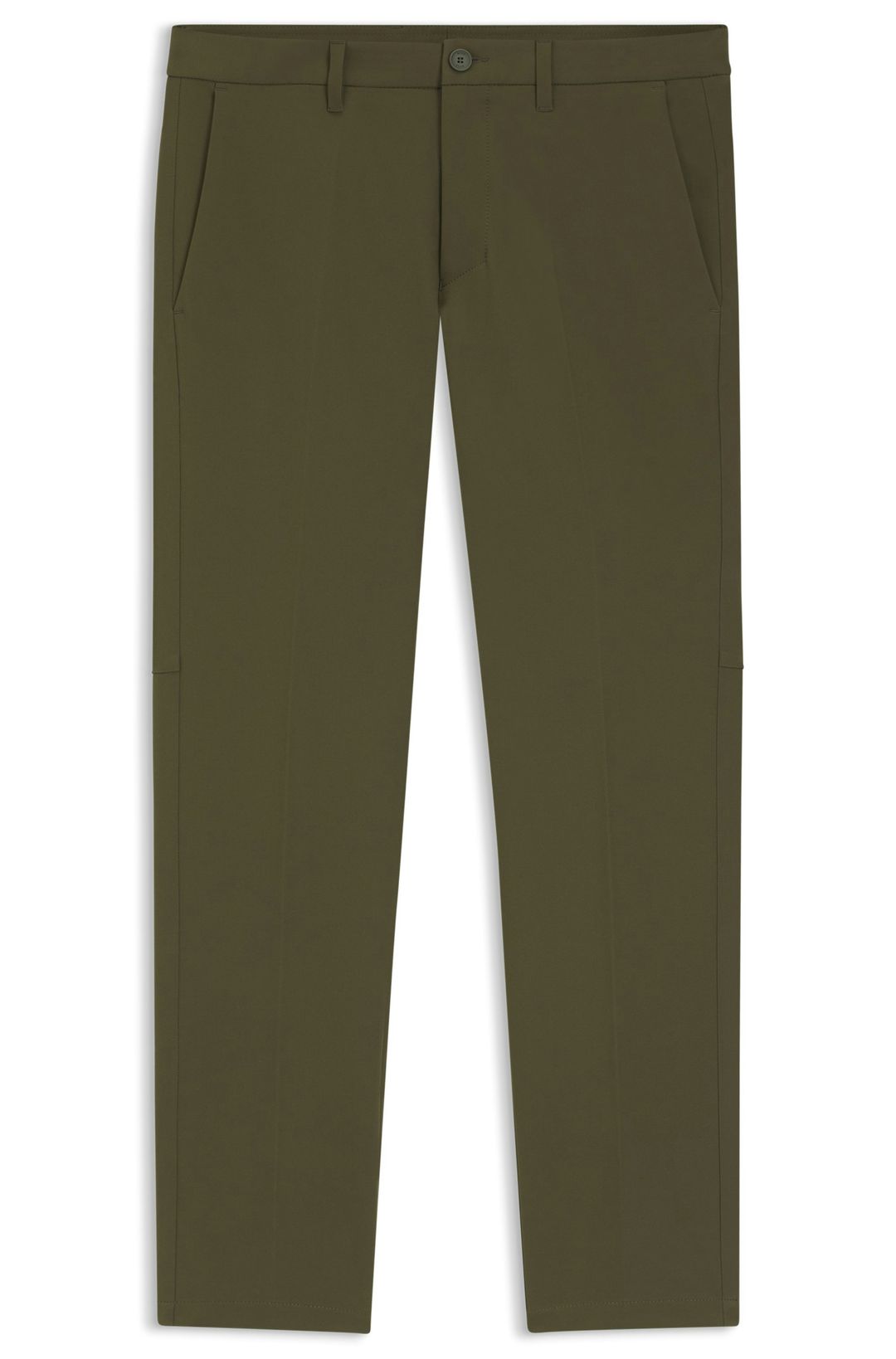 Kalhoty slim fit z voděodolné strečové tkaniny - Open Green