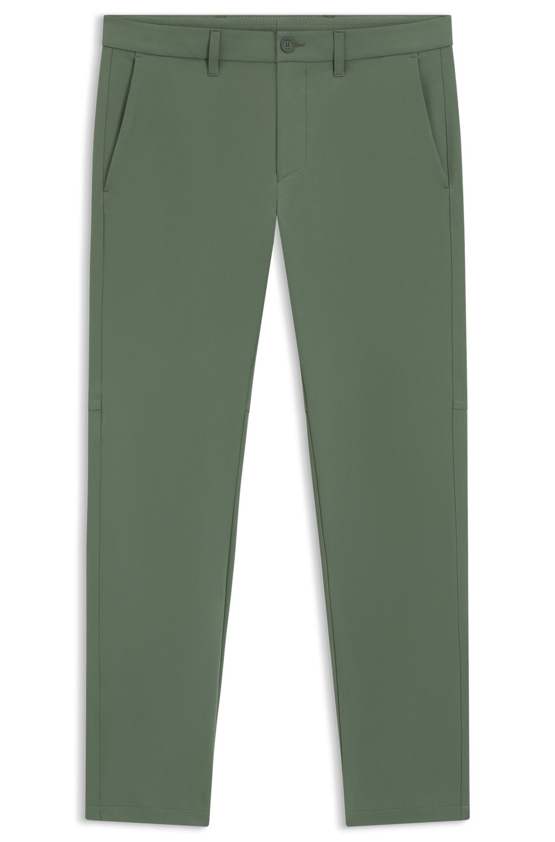 Kalhoty slim fit z voděodolné strečové tkaniny - Open Green