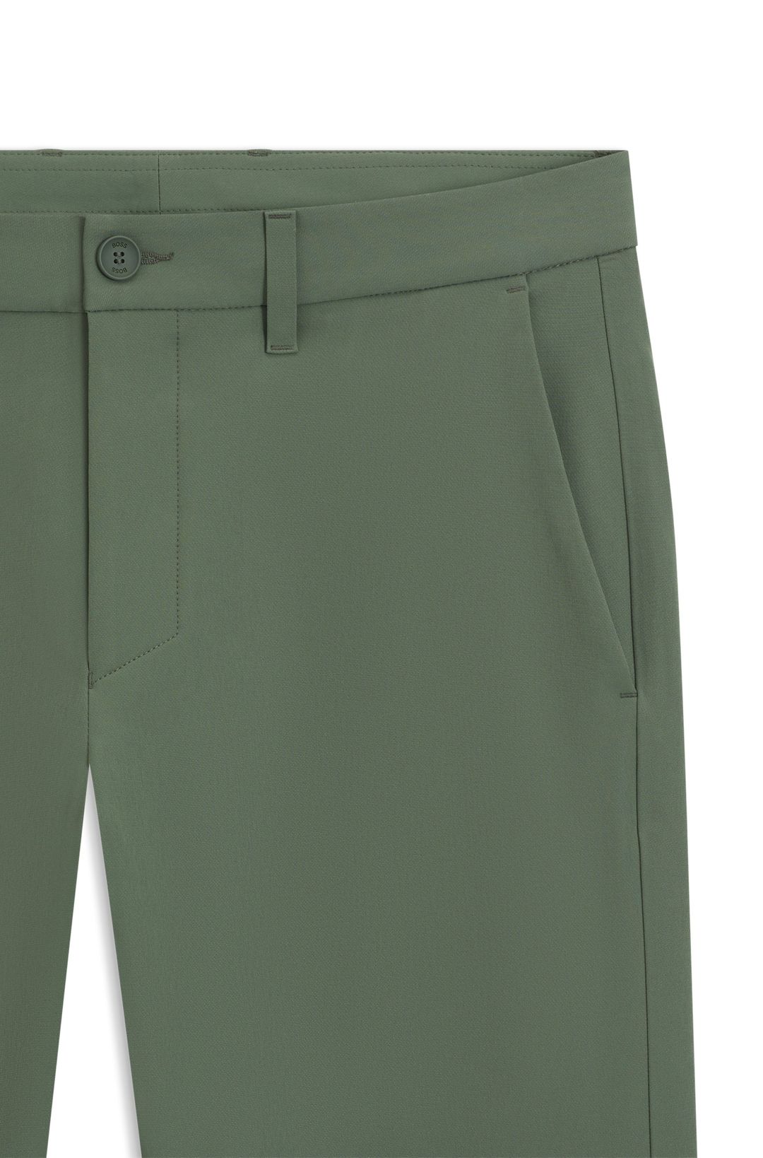 Kalhoty slim fit z voděodolné strečové tkaniny - Open Green
