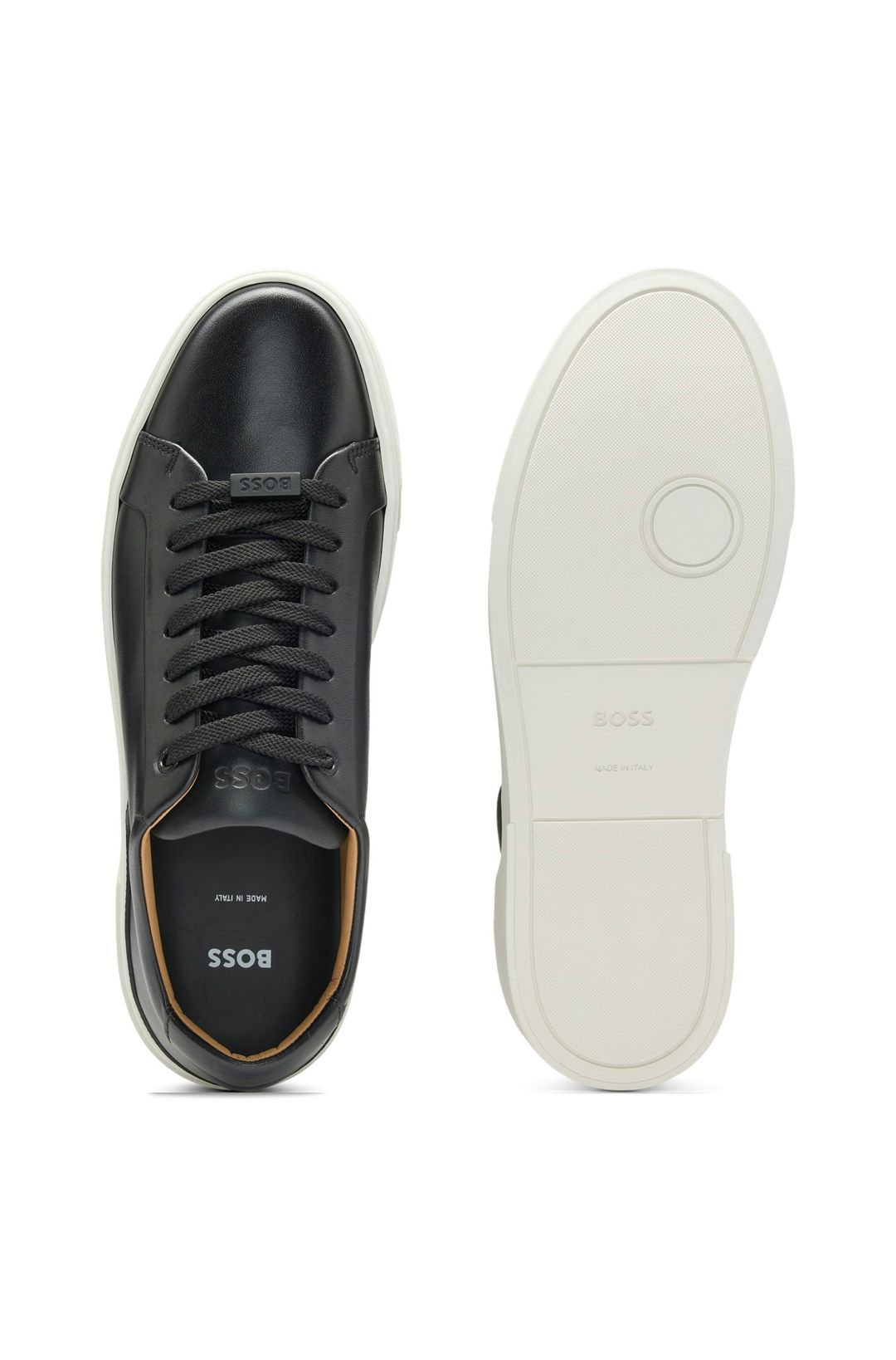 Tenisky Gary s koženým svrškem - Black
