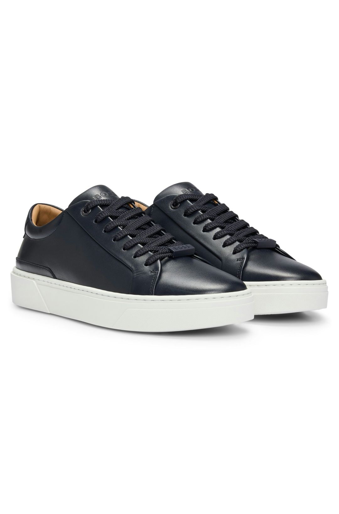 Tenisky Gary s koženým svrškem - Dark Blue