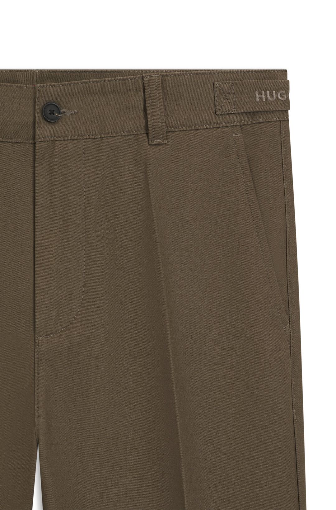Chinos slim fit z mercerované bavlny v keprové vazbě
