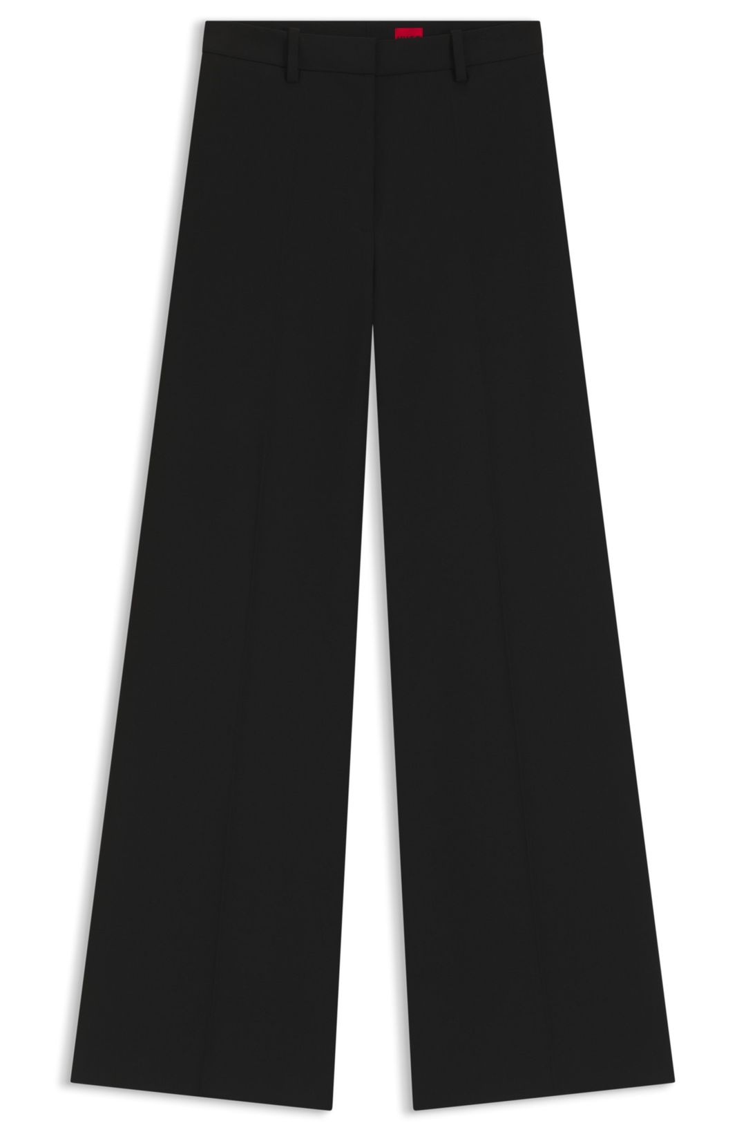Regular fit kalhoty ze strečové látky s rozšířenou nohavicí