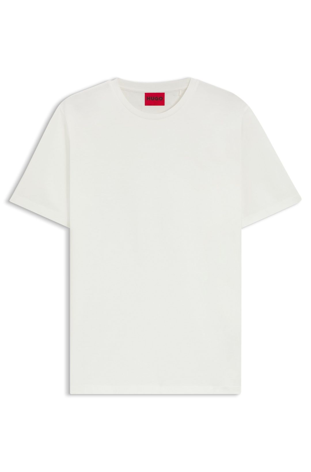 Tričko slim fit z mercerizované bavlny - Natural